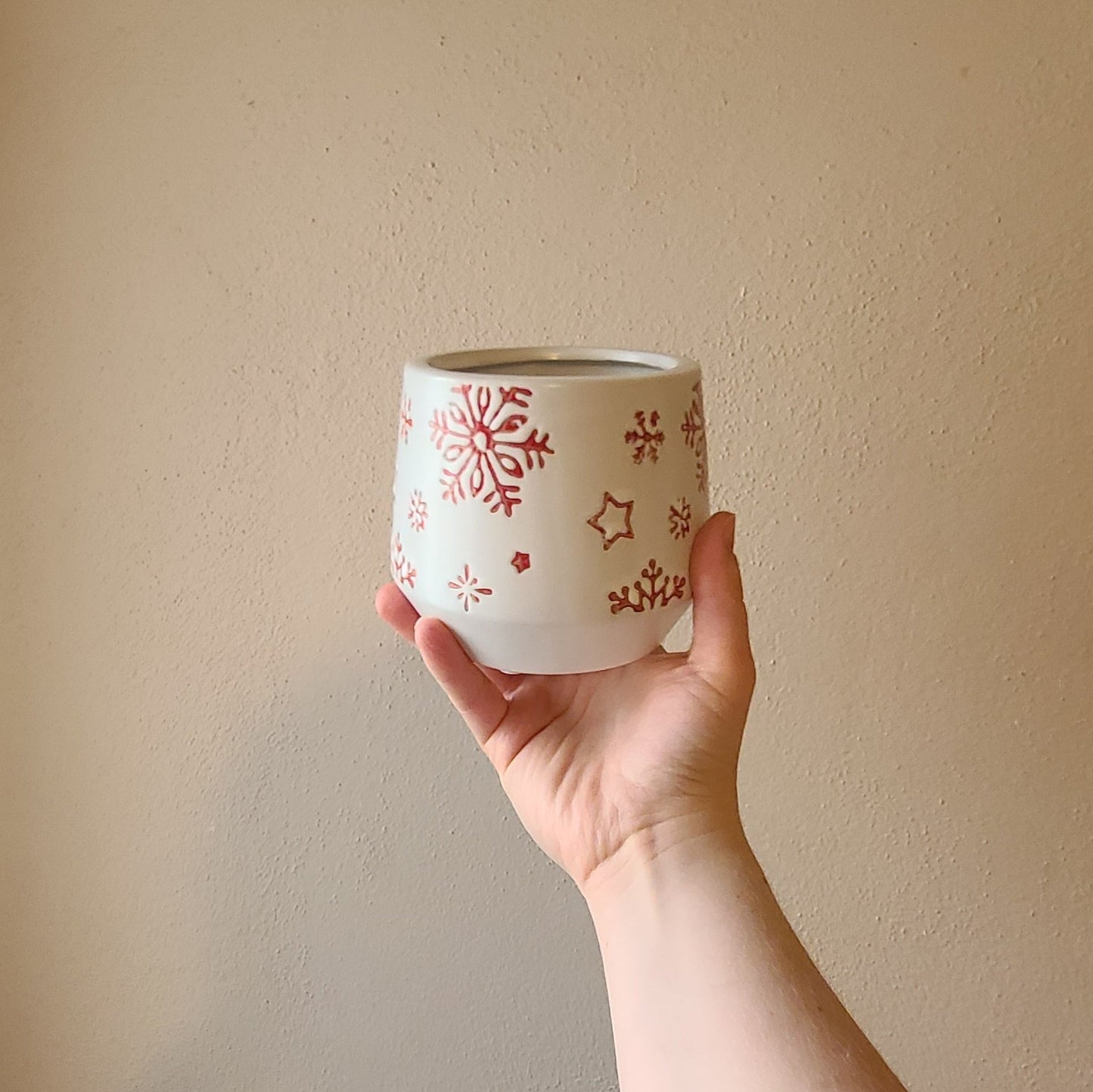 Snowflake Holiday Planter Trio